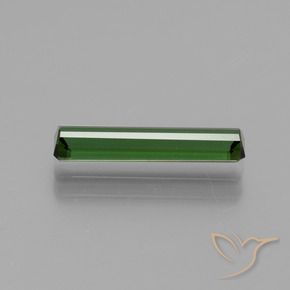 Tourmaline Vert foncé naturelle Octogone / coupe Émeraude, 1.50 ct, VS-SI
