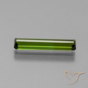 Tourmaline Vert foncé naturelle Octogone / coupe Émeraude, 1.58 ct, VS