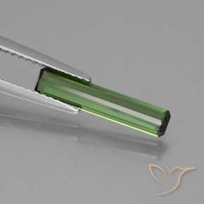 Tourmaline Vert foncé naturelle Octogone / coupe Émeraude, 1.01 ct, VS