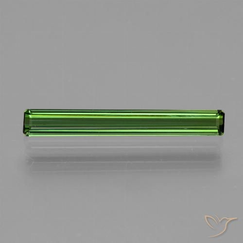 1.07ct Naturel Forêt verte Tourmaline, Taille émeraude, VS