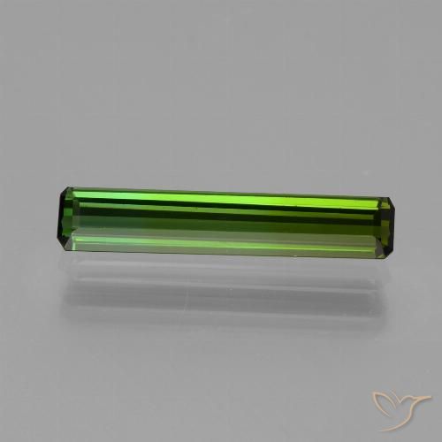 1.65ct Naturel Vert terreux Tourmaline, Taille émeraude, VVS