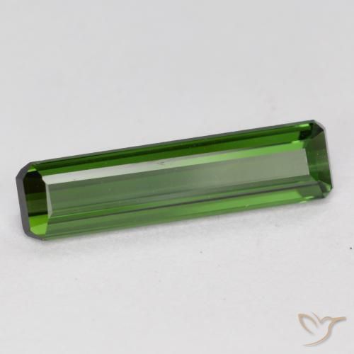 1.16ct Naturel Vert moyen Tourmaline, Taille émeraude, VVS