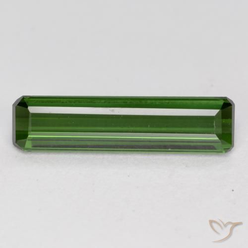 Tourmaline Vert moyen naturelle Octogone / coupe Émeraude, 1.16 ct, VVS