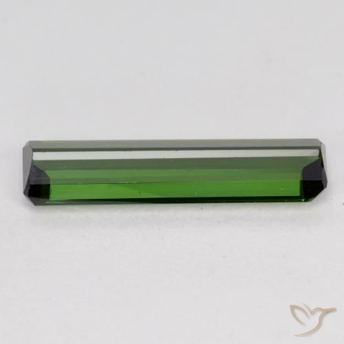 Tourmaline Vert moyen naturelle Octogone / coupe Émeraude, 1.16 ct, VVS