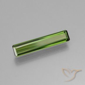 Tourmaline Vert moyen naturelle Octogone / coupe Émeraude, 1.08 ct, VVS