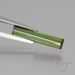 Tourmaline Vert moyen naturelle Octogone / coupe Émeraude, 1.08 ct, VVS
