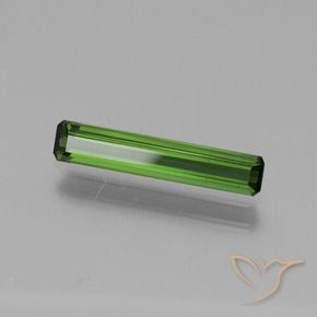 Tourmaline Vert moyen naturelle Octogone / coupe Émeraude, 1.15 ct, VS