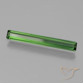 Tourmaline Vert moyen-foncé naturelle Octogone / coupe Émeraude, 1.36 ct, VVS-VS