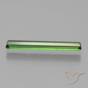 Tourmaline Vert moyen-foncé naturelle Octogone / coupe Émeraude, 1.36 ct, VVS-VS