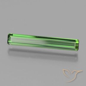Tourmaline Vert moyen naturelle Octogone / coupe Émeraude, 1.37 ct, VVS