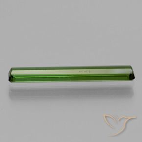 Tourmaline Vert terreux naturelle Octogone / coupe Émeraude, 1.23 ct, VS