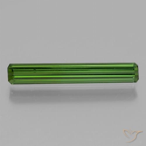1.24ct Naturel Vert moyen Tourmaline, Taille émeraude, VVS-VS