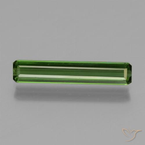 1.24ct Naturel Vert moyen Tourmaline, Taille émeraude, VVS-VS