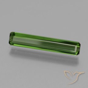 Tourmaline Vert moyen naturelle Octogone / coupe Émeraude, 1.24 ct, VVS-VS