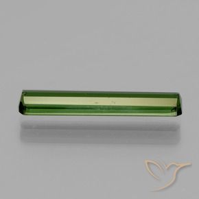 Tourmaline Vert moyen naturelle Octogone / coupe Émeraude, 1.24 ct, VVS-VS