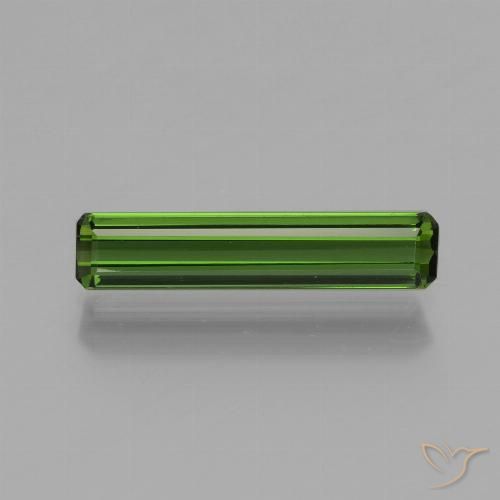 1.27ct Naturel Vert foncé Tourmaline, Taille émeraude, VVS
