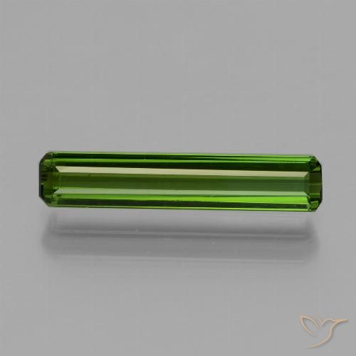 1.49ct Naturel Vert moyen Tourmaline, Taille émeraude, VVS