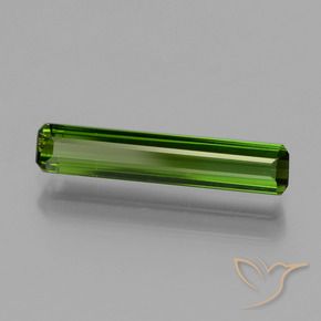 Tourmaline Vert moyen naturelle Octogone / coupe Émeraude, 1.49 ct, VVS