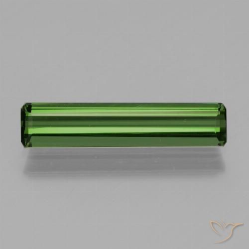 1.30ct Naturel Vert foncé Tourmaline, Taille émeraude, VVS