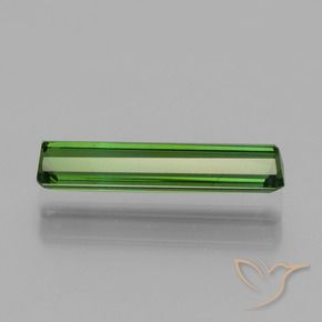 Tourmaline Vert foncé naturelle Octogone / coupe Émeraude, 1.26 ct, VS