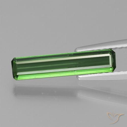 1.02ct Naturel Vert Tourmaline, Taille émeraude, VS