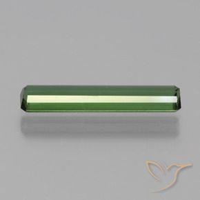 Tourmaline Vert naturelle Octogone / coupe Émeraude, 1.02 ct, VS