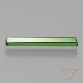 Tourmaline Vert naturelle Octogone / coupe Émeraude, 1.08 ct, VS