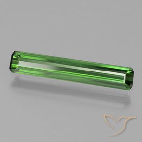 Tourmaline Vert naturelle Octogone / coupe Émeraude, 1.11 ct, VVS
