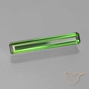 Tourmaline Vert naturelle Octogone / coupe Émeraude, 1.19 ct, VVS