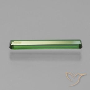 Tourmaline Vert naturelle Octogone / coupe Émeraude, 1.19 ct, VVS