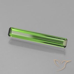 Tourmaline Vert foncé naturelle Octogone / coupe Émeraude, 1.13 ct, VS