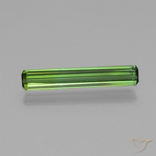 0.99ct Naturel Vert foncé Tourmaline, Octogone / coupe Émeraude, VS, Photo A