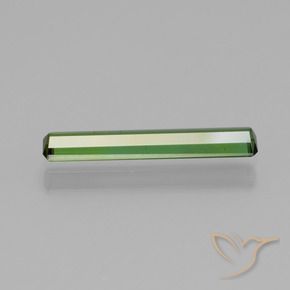 Tourmaline Vert foncé naturelle Octogone / coupe Émeraude, 0.99 ct, VS