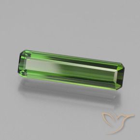 Tourmaline Vert foncé naturelle Octogone / coupe Émeraude, 1.82 ct, VS