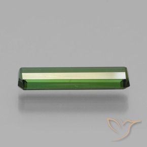 Tourmaline Vert foncé naturelle Octogone / coupe Émeraude, 1.82 ct, VS
