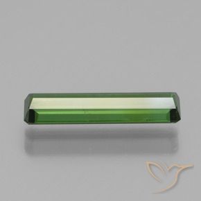 Tourmaline Vert terreux naturelle Octogone / coupe Émeraude, 1.37 ct, VS