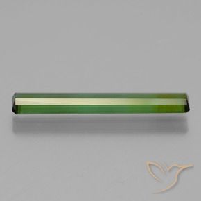 Tourmaline Vert moyen naturelle Octogone / coupe Émeraude, 1.47 ct, VVS