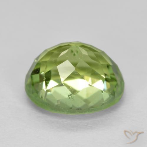 Tourmaline Vert clair naturelle Coupe ovale, 2.02 ct, VS