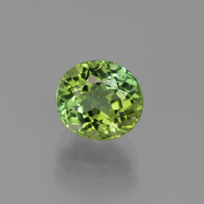 Tourmaline Vert moyen naturelle Coupe ovale, 2.04 ct, VS