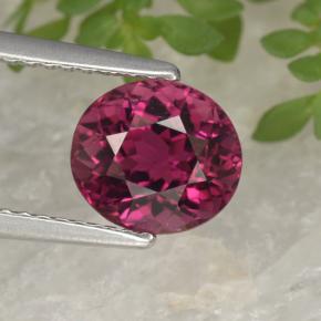 Tourmaline Violet rougeâtre naturelle ovale, 2.49 ct, VS-SI