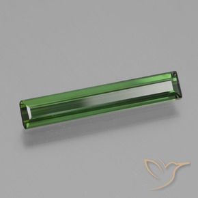 Tourmaline Vert moyen naturelle Octogone / coupe Émeraude, 1.35 ct, VVS