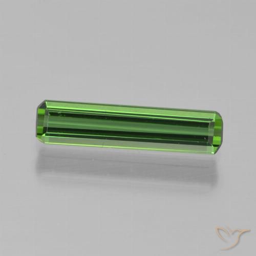 0.75ct Naturel Forêt verte Tourmaline, Taille émeraude, VVS