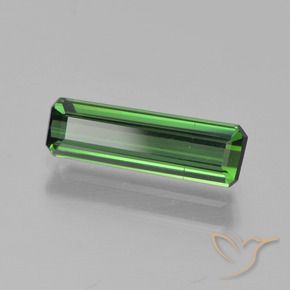 Tourmaline Vert naturelle Octogone / coupe Émeraude, 1.05 ct, VVS-VS