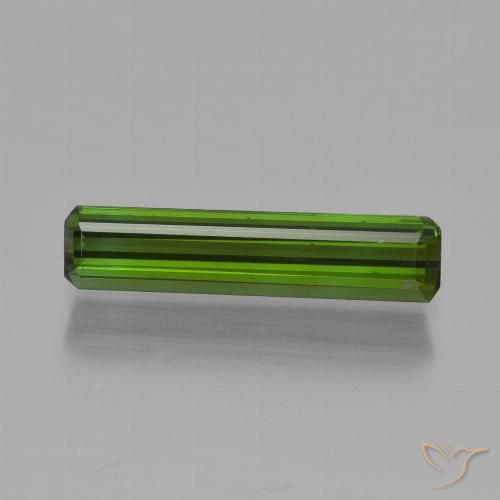 1.06ct Naturel Vert foncé Tourmaline, Taille émeraude, VS