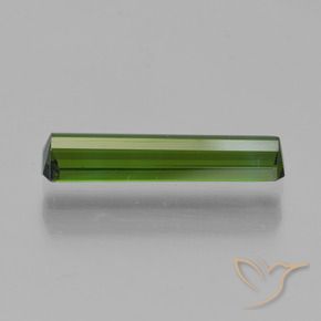 Tourmaline Vert foncé naturelle Octogone / coupe Émeraude, 1.06 ct, VS