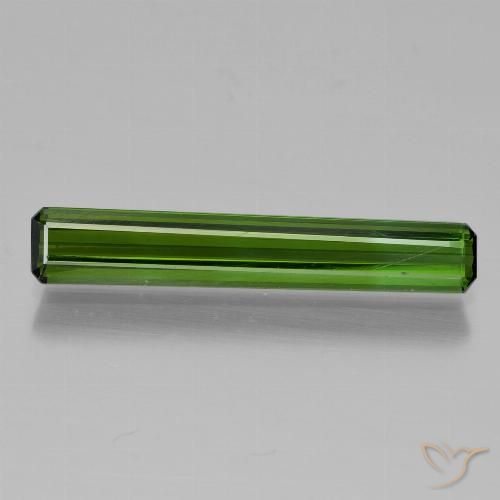 1.48ct Naturel Vert foncé Tourmaline, Taille émeraude, VVS