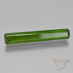 Tourmaline Vert foncé naturelle Octogone / coupe Émeraude, 1.48 ct, VVS
