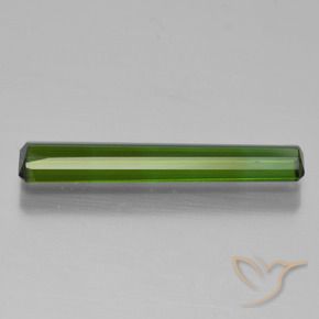 Tourmaline Vert foncé naturelle Octogone / coupe Émeraude, 1.48 ct, VVS