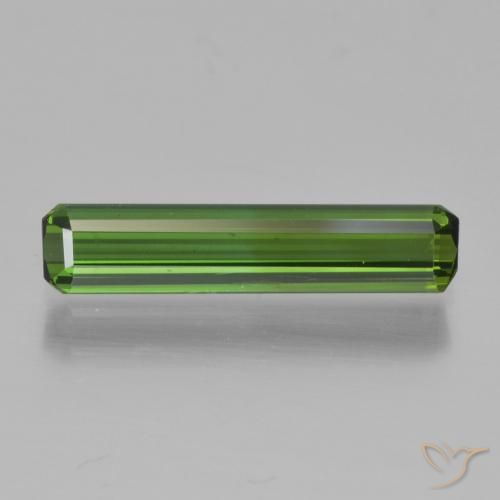 1.14ct Naturel Vert terreux Tourmaline, Taille émeraude, VVS-VS
