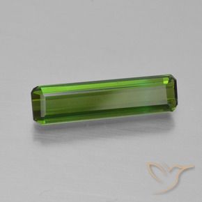 Tourmaline Vert algues marines naturelle Octogone / coupe Émeraude, 1.00 ct, VVS-VS
